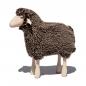 Preview: lamb, brown wool plush, beech wood