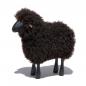 Preview: lamb, curly brown fur, black coloured wood