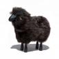 Preview: lamb, grey-brown fur, black coloured wood