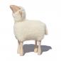 Preview: lamb, nosy, white wool plush, beech wood