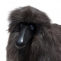 Preview: sheep, small, grey-brown fur, black coloured wood