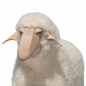 Preview: lamb, white wool plush, beech wood