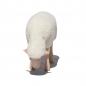 Preview: lamb, grazing, white wool plush, beech wood