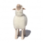 Preview: lamb, nosy, white wool plush, beech wood