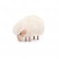 Preview: tiny little lamb, grazing, white fur, beech wood