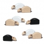 Preview: crib sheep, lying, beech wood, natural, white or black