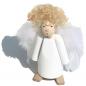 Preview: guardian angel Gelika, feather wings, doll hair, beech wood